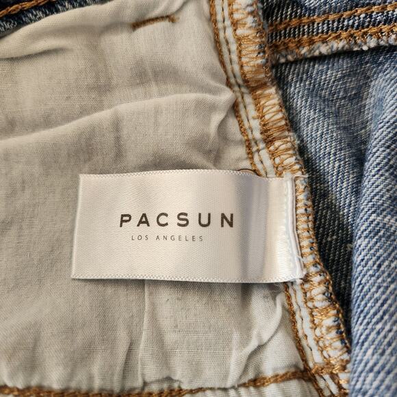 PACSUN High Rise Festival Short Medium Wash Size 25 - Picture 8 of 11